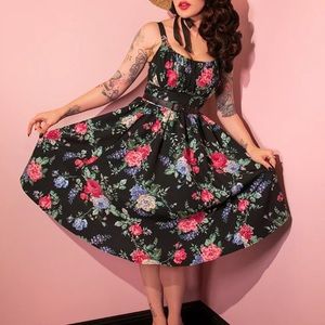 Vixen Ingenue in Black Rose Print